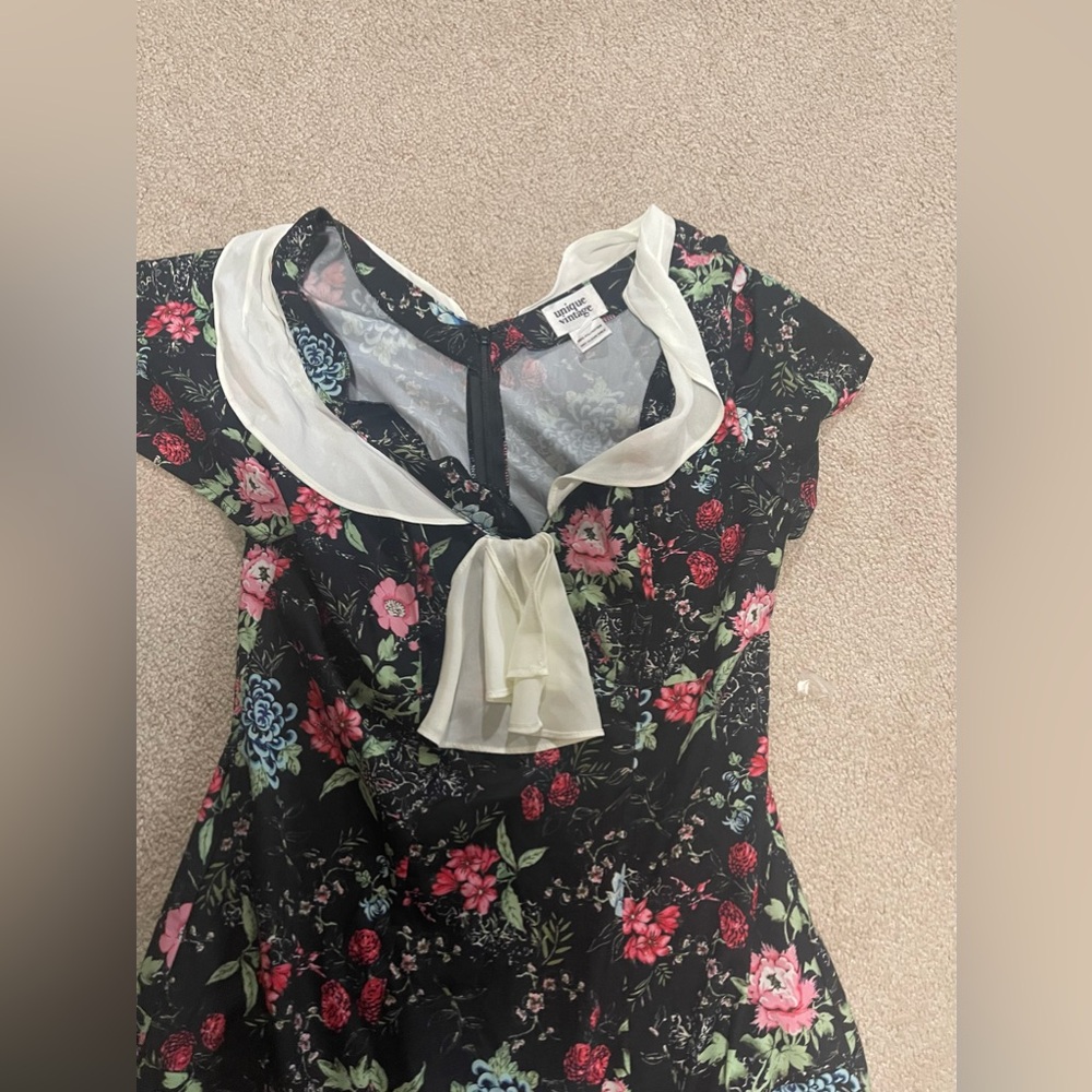 Unique Vintage Drop Waist Flapper Dress size Medium - Picture 4 of 7